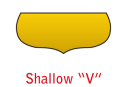 Shallow "V"